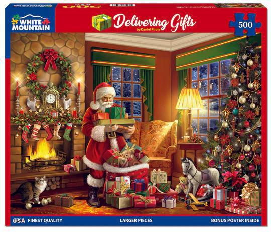 White Mountain Jigsaw Puzzle | Delivering Gifts White Mountain Jigsaw Puzzle | Delivering Gifts