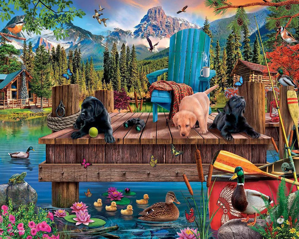 White Mountain Jigsaw Puzzle | Dock Dogs White Mountain Jigsaw Puzzle | Dock Dogs