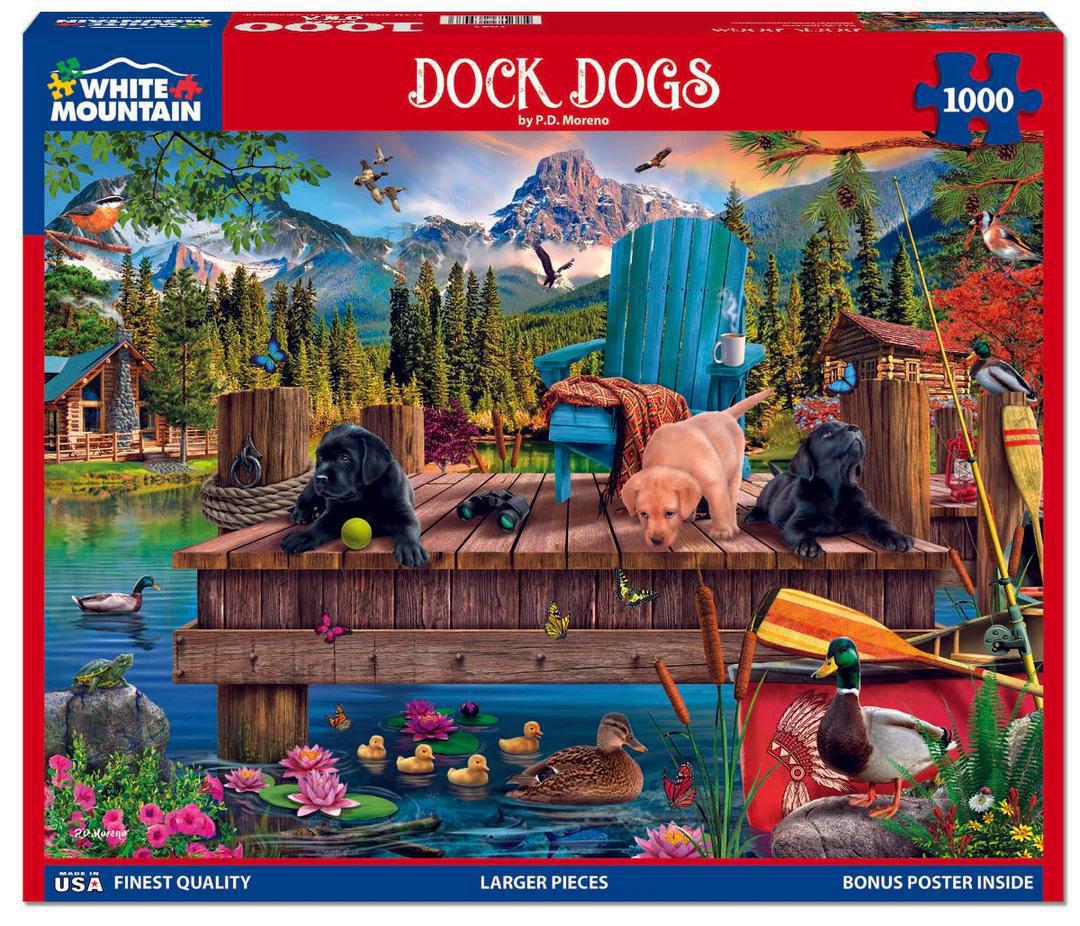 White Mountain Jigsaw Puzzle | Dock Dogs White Mountain Jigsaw Puzzle | Dock Dogs