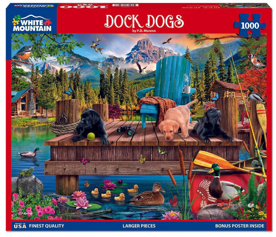 White Mountain Jigsaw Puzzle | Dock Dogs White Mountain Jigsaw Puzzle | Dock Dogs