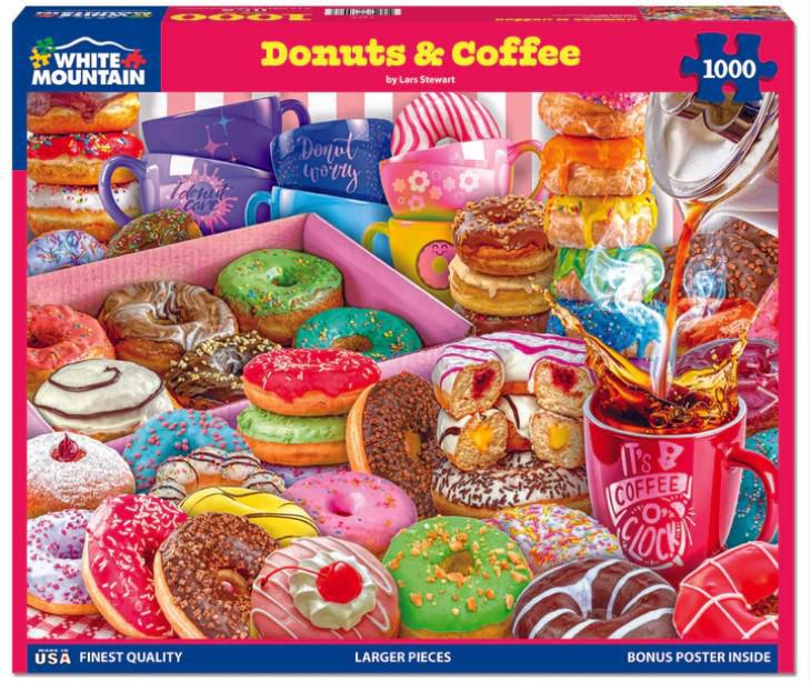 White Mountain  Jigsaw Puzzle | Donuts & Coffee