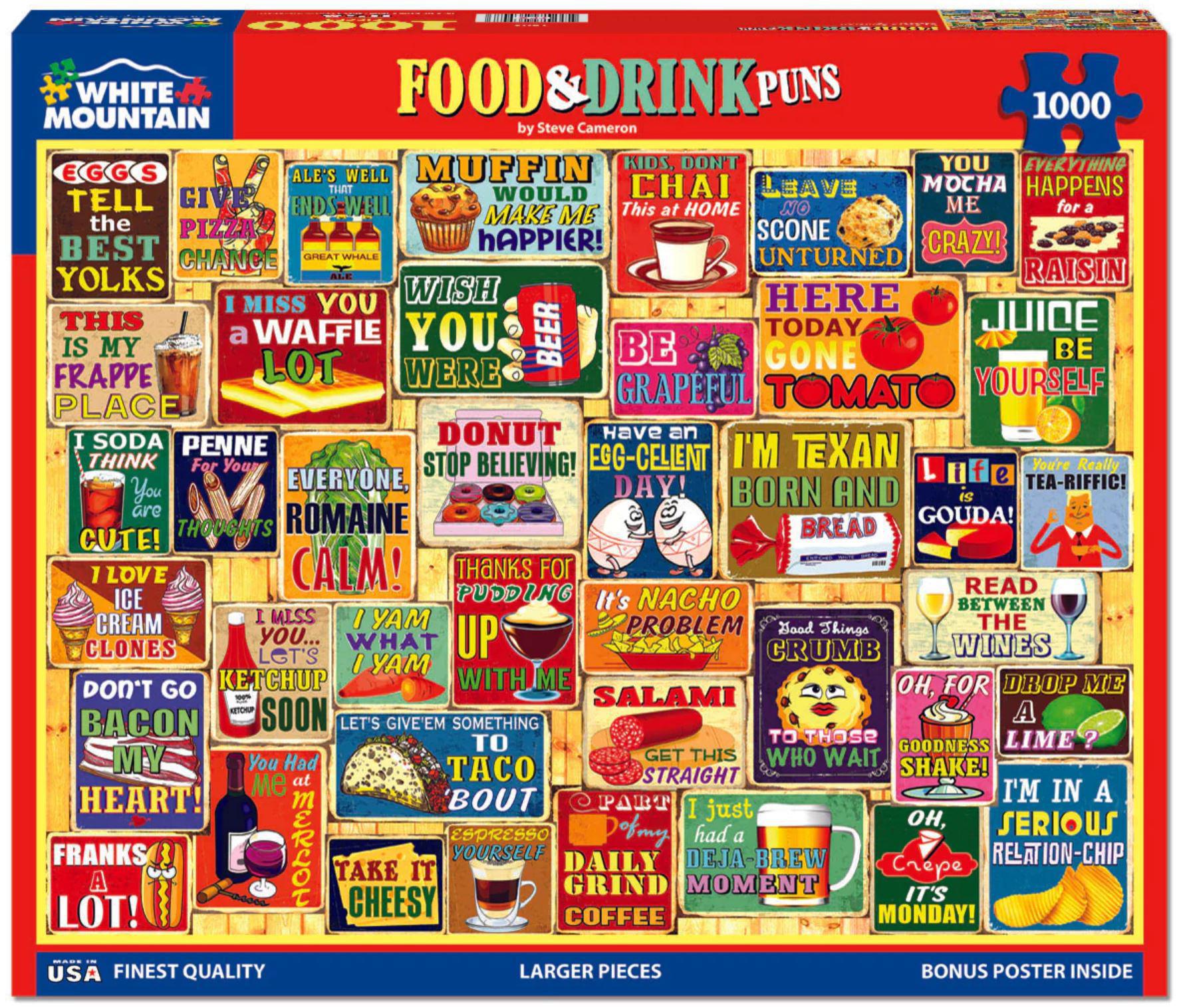 White Mountain Jigsaw Puzzle | Food & Drink Puns 1000 Piece