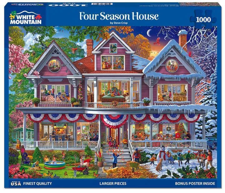 White Mountain  Jigsaw Puzzle | Four Season House White Mountain  Jigsaw Puzzle | Four Season House