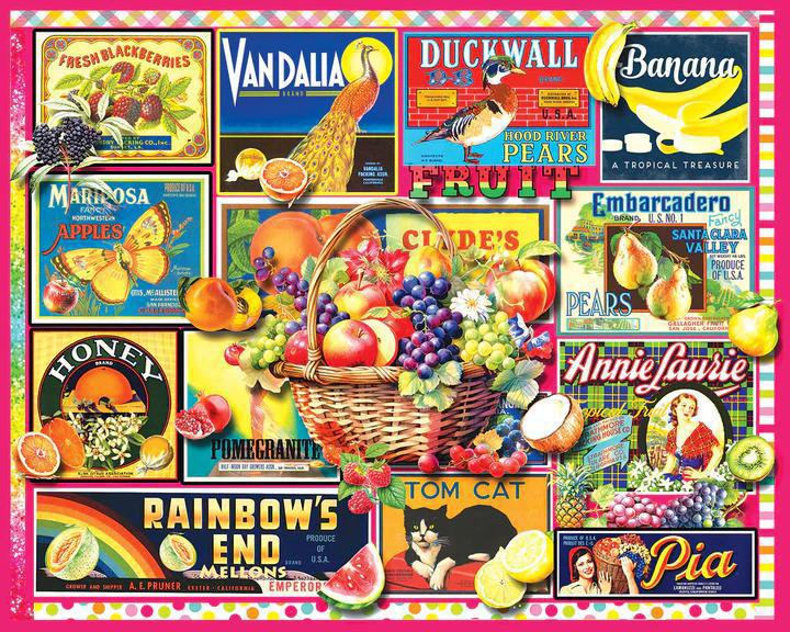 White Mountain Jigsaw Puzzle |Fruit Basket 1000 Piece White Mountain Jigsaw Puzzle |Fruit Basket 1000 Piece