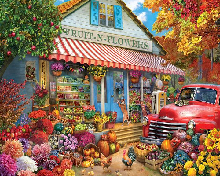 White Mountain Jigsaw Puzzle | Fruit N Flowers 1000 Piece White Mountain Jigsaw Puzzle | Fruit N Flowers 1000 Piece