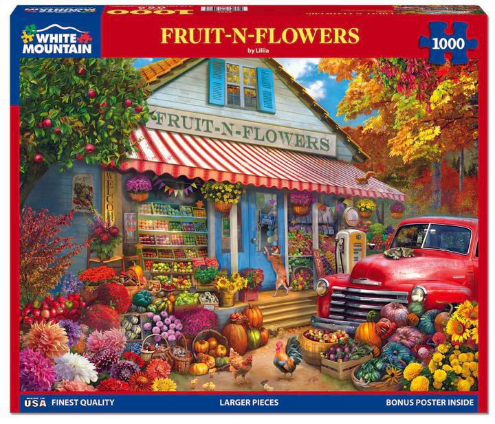 White Mountain Jigsaw Puzzle | Fruit N Flowers 1000 Piece White Mountain Jigsaw Puzzle | Fruit N Flowers 1000 Piece
