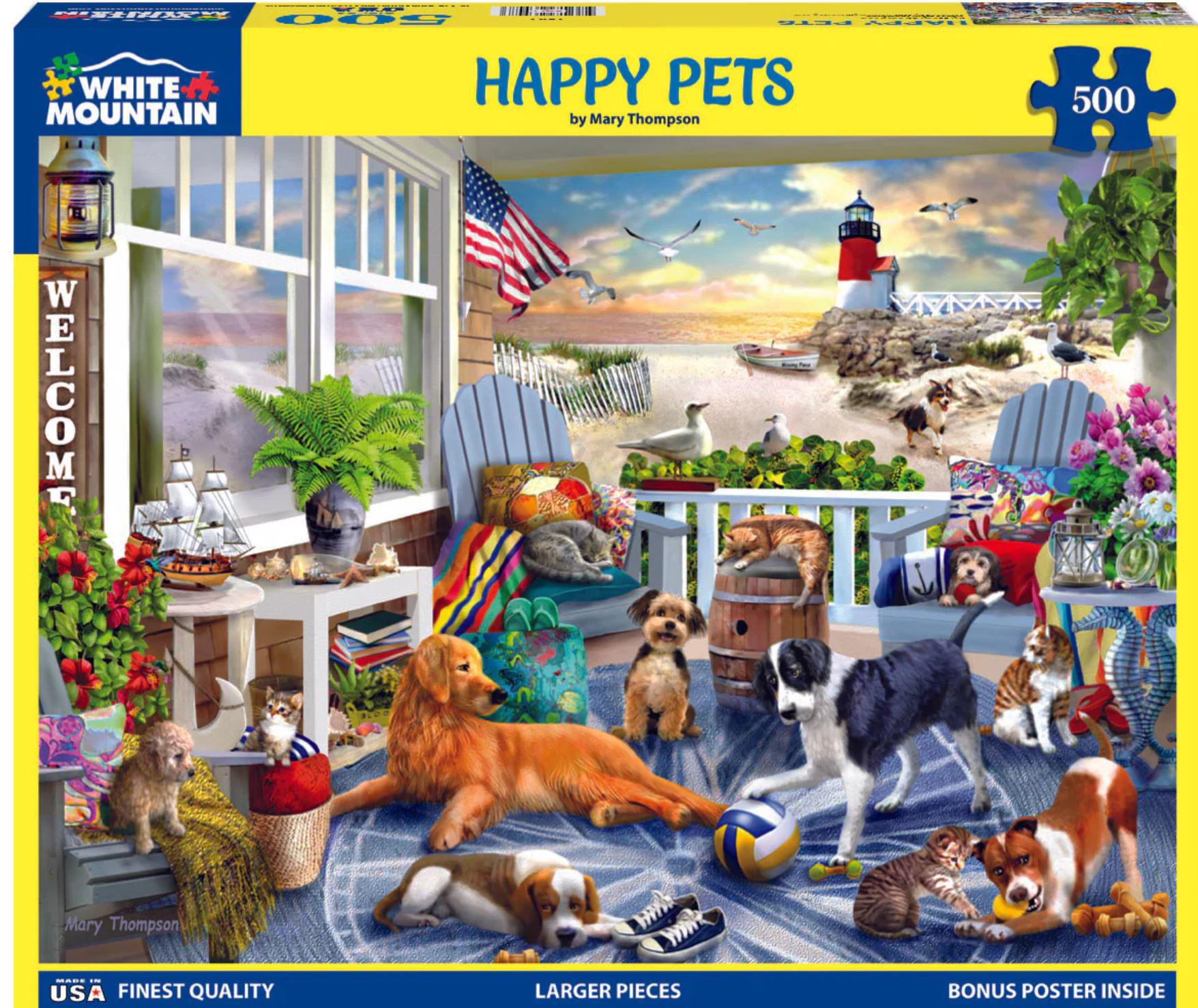 White Mountain Jigsaw Puzzle | Happy Pets 500 Piece