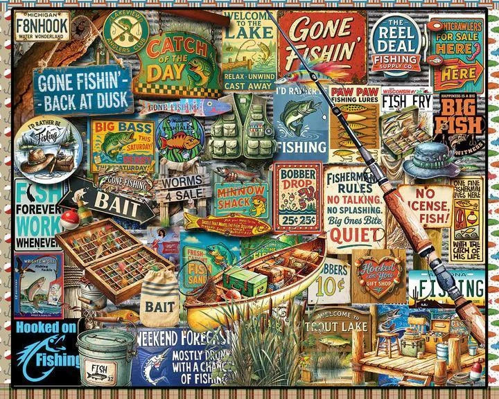 White Mountain  Jigsaw Puzzle | I Love Fishing White Mountain  Jigsaw Puzzle | I Love Fishing