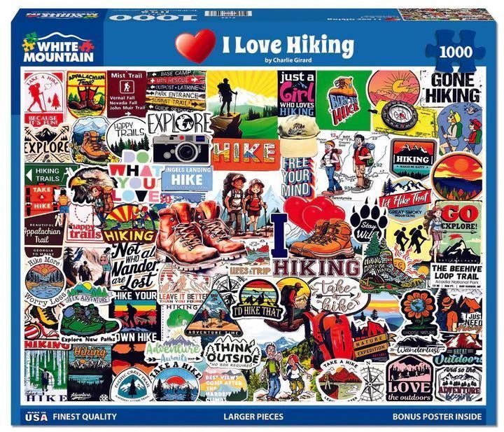 White Mountain  Jigsaw Puzzle | I Love Hiking White Mountain  Jigsaw Puzzle | I Love Hiking