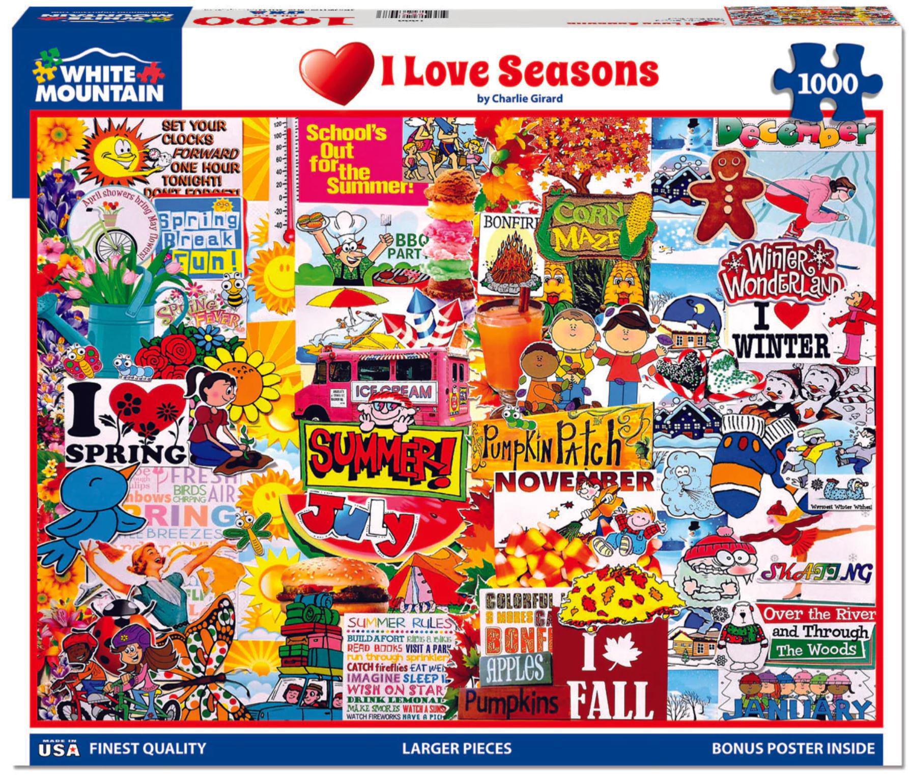 White Mountain Jigsaw Puzzle | I Love Seasons 1000 Piece