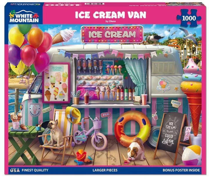 White Mountain  Jigsaw Puzzle | Ice Cream Van White Mountain  Jigsaw Puzzle | Ice Cream Van