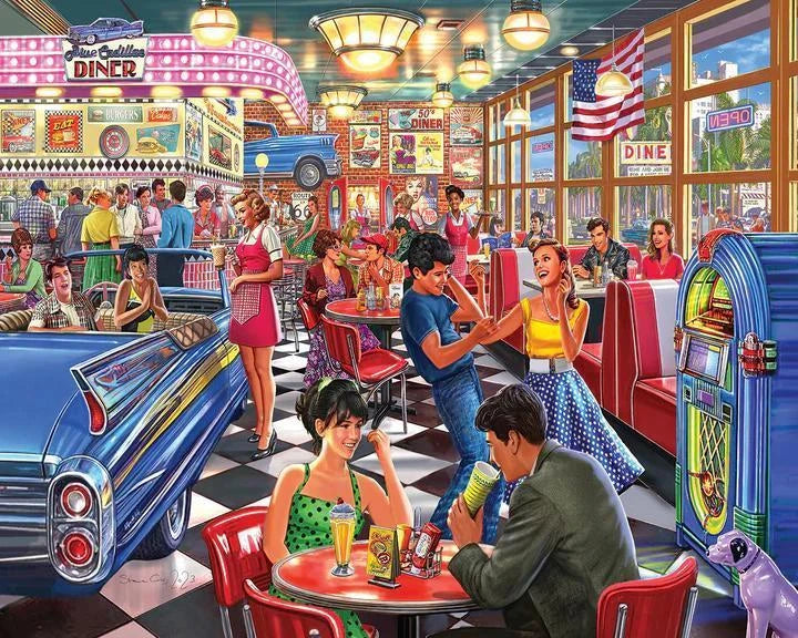 White Mountain  Jigsaw Puzzle | Juke Box Diner White Mountain  Jigsaw Puzzle | Juke Box Diner