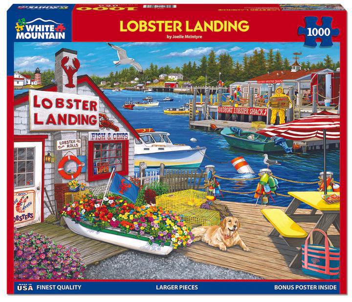 White Mountain Jigsaw Puzzle | Lobster Landing 1000 Piece White Mountain Jigsaw Puzzle | Lobster Landing 1000 Piece