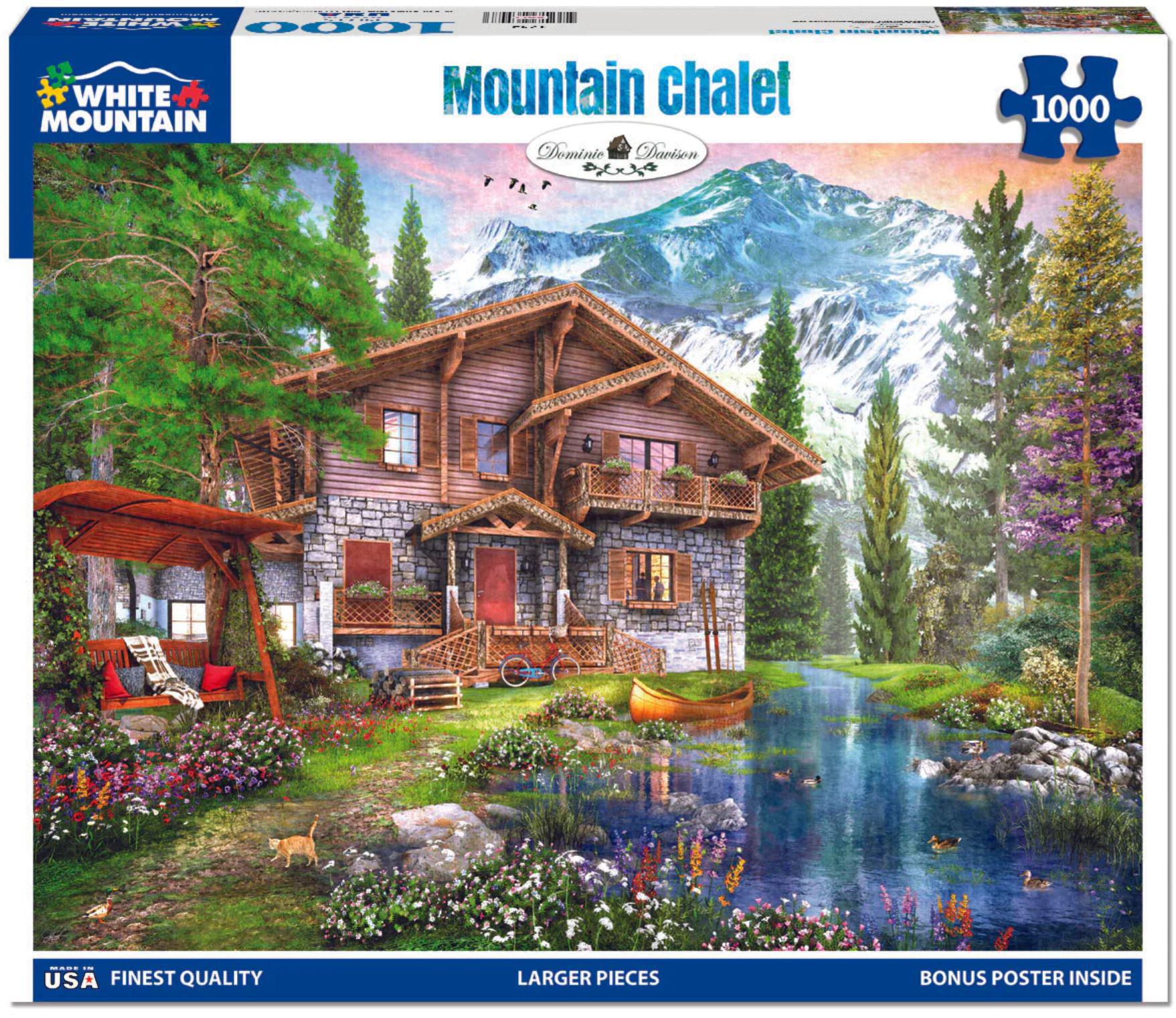 White Mountain Jigsaw Puzzle | Mountain Chalet 1000 Piece