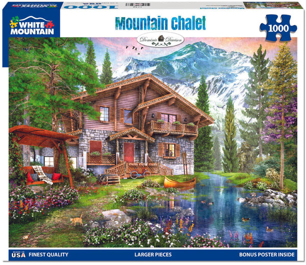 White Mountain Jigsaw Puzzle | Mountain Chalet 1000 Piece