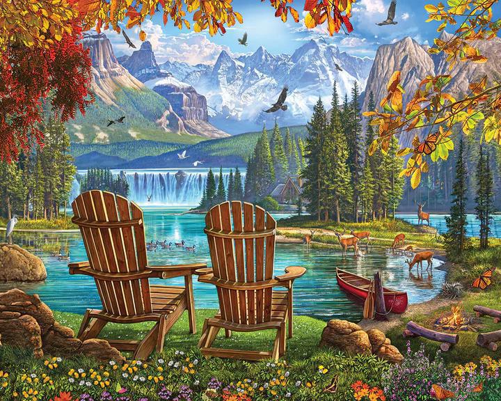 White Mountain Jigsaw Puzzle | Mountain Paradise 1000 Piece White Mountain Jigsaw Puzzle | Mountain Paradise 1000 Piece