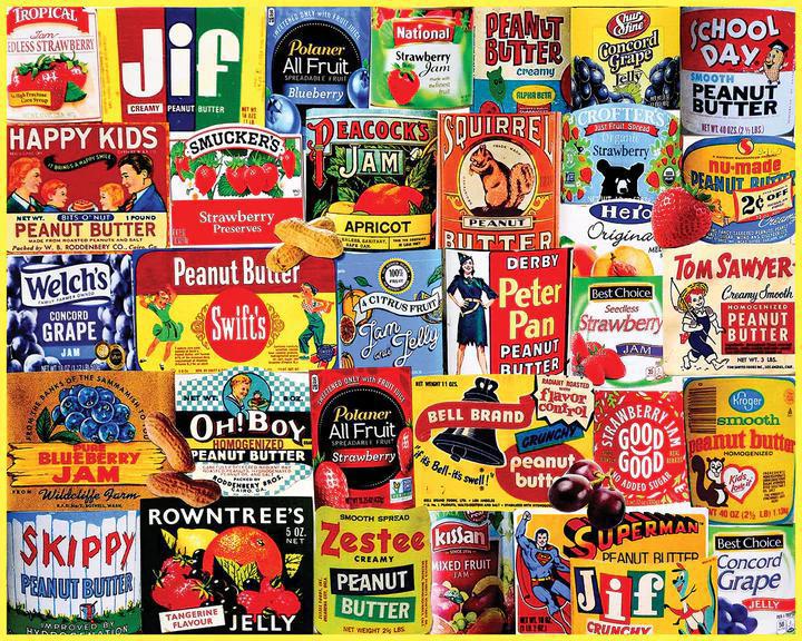 White Mountain Jigsaw Puzzle | Peanut Butter & Jelly 1000 Piece White Mountain Jigsaw Puzzle | Peanut Butter & Jelly 1000 Piece