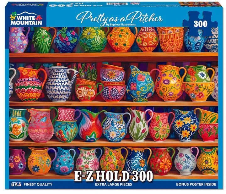 White Mountain  Jigsaw Puzzle | Pretty As A Pitcher 300 piece Easy Hold White Mountain  Jigsaw Puzzle | Pretty As A Pitcher 300 piece Easy Hold