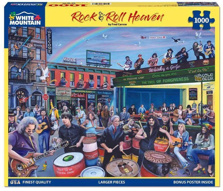 White Mountain  Jigsaw Puzzle | Rock and Roll Heaven White Mountain  Jigsaw Puzzle | Rock and Roll Heaven