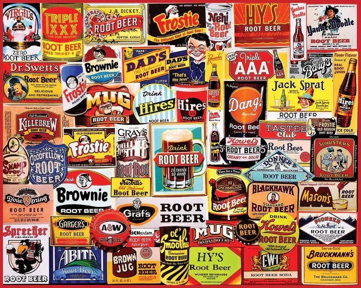 White Mountain  Jigsaw Puzzle | Root Beers White Mountain  Jigsaw Puzzle | Root Beers