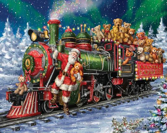 White Mountain  Jigsaw Puzzle | Santa Express White Mountain  Jigsaw Puzzle | Santa Express