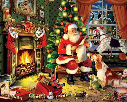 White Mountain Jigsaw Puzzle | Santa's List White Mountain Jigsaw Puzzle | Santa's List