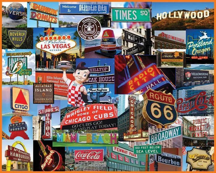White Mountain  Jigsaw Puzzle | Signs Across America White Mountain  Jigsaw Puzzle | Signs Across America