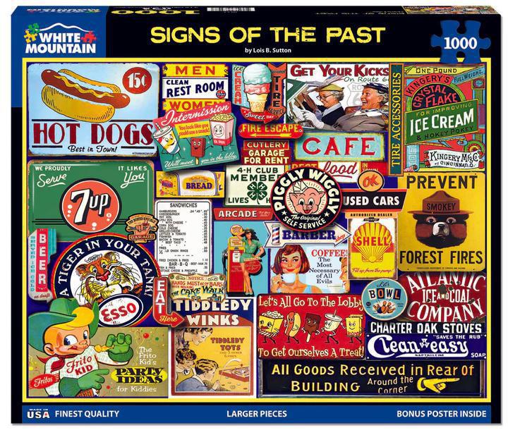 White Mountain Jigsaw Puzzle | Signs Of The Past 1000 Piece White Mountain Jigsaw Puzzle | Signs Of The Past 1000 Piece