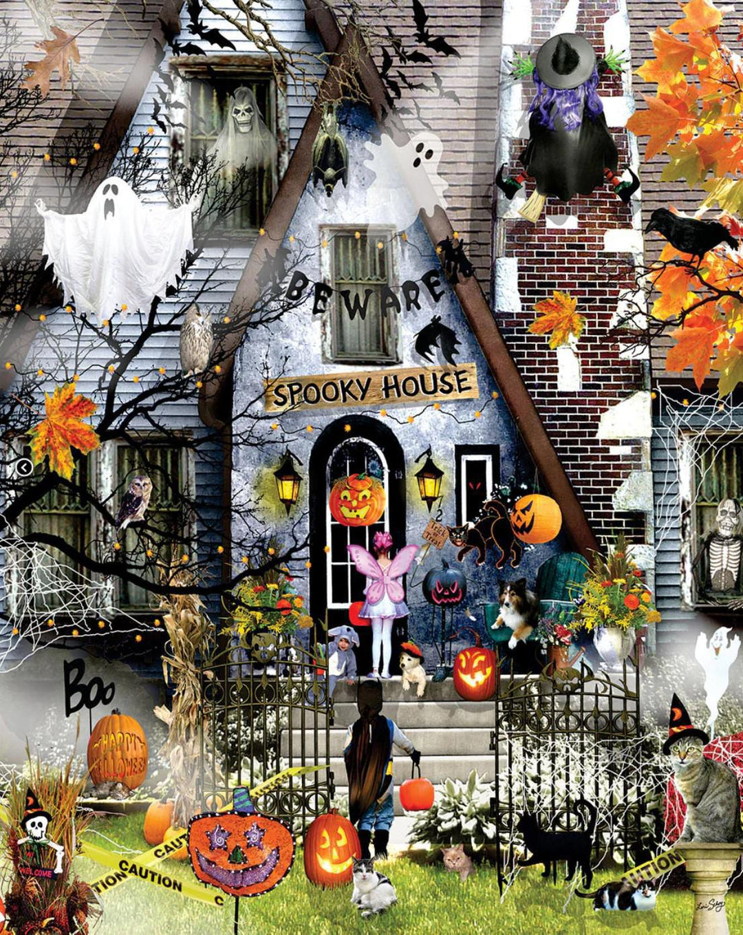 White Mountain Jigsaw Puzzle | Spooky House