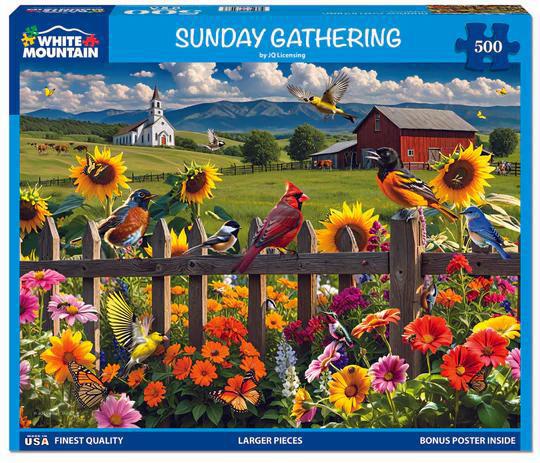 White Mountain  Jigsaw Puzzle | Sunday Gathering White Mountain  Jigsaw Puzzle | Sunday Gathering