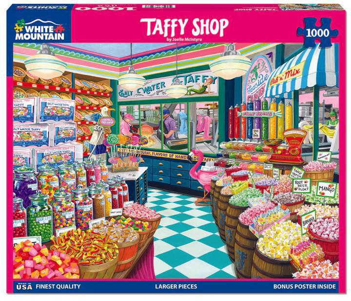White Mountain Jigsaw Puzzle | Taffy Shop1000 Piece White Mountain Jigsaw Puzzle | Taffy Shop1000 Piece