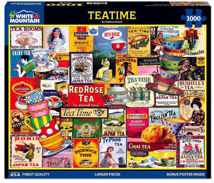 White Mountain Jigsaw Puzzle | Teatime 1000 Piece White Mountain Jigsaw Puzzle | Teatime 1000 Piece