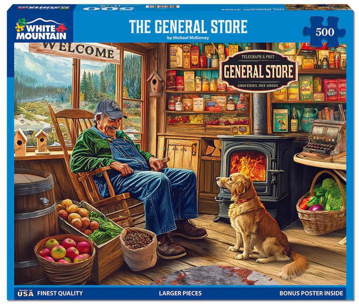 White Mountain Jigsaw Puzzle | The General Store 500 Piece White Mountain Jigsaw Puzzle | The General Store 500 Piece