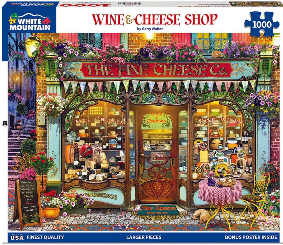 White Mountain Jigsaw Puzzle | Wine & Cheese Shop 1000 Piece