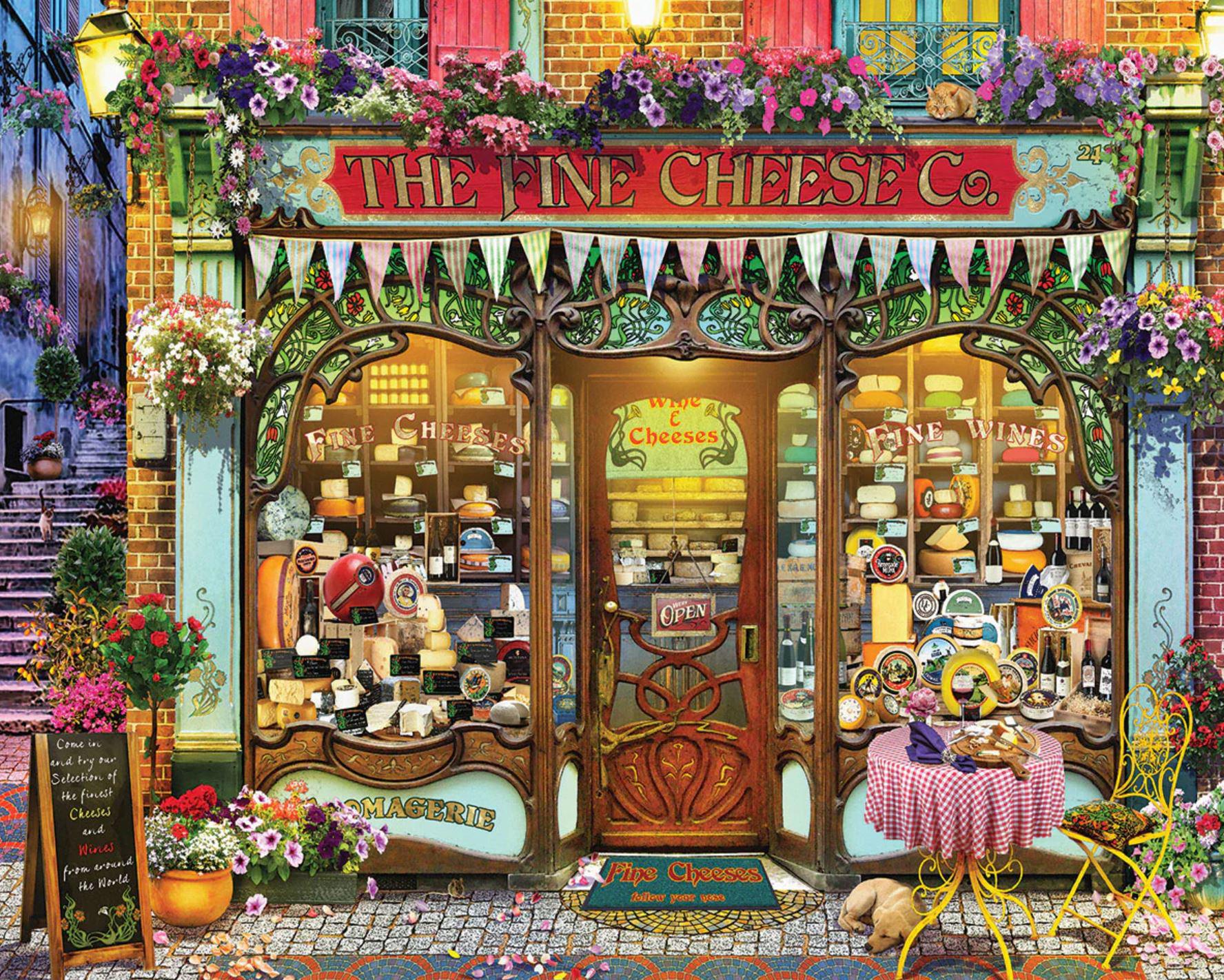 White Mountain Jigsaw Puzzle | Wine & Cheese Shop 1000 Piece