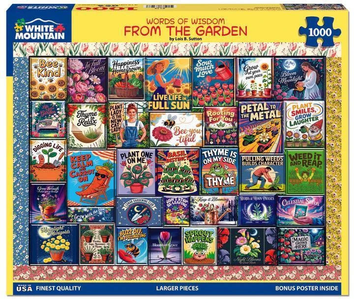 White Mountain  Jigsaw Puzzle | Wisdom From The Garden White Mountain  Jigsaw Puzzle | Wisdom From The Garden