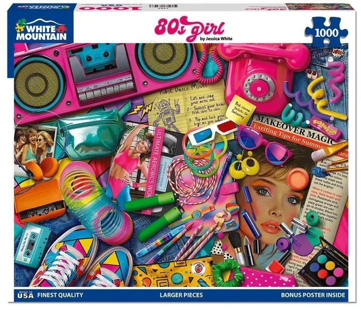 White Mountain Puzzle | 80s Girl (1974pz) - 1000 Piece Puzzle White Mountain Puzzle | 80s Girl (1974pz) - 1000 Piece Puzzle