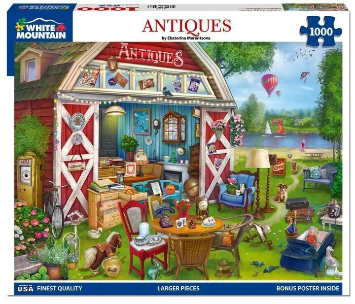 White Mountain Puzzle | Antiques (2196pz) - 1000 Piece Jigsaw Puzzle White Mountain Puzzle | Antiques (2196pz) - 1000 Piece Jigsaw Puzzle