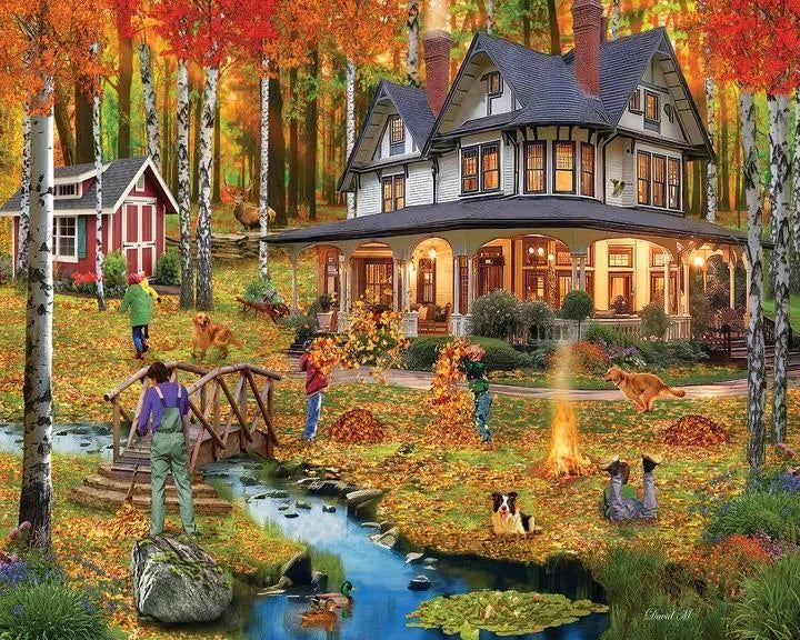 White Mountain Puzzle | Autumn Leaves (2135pz) - 1000 Piece Jigsaw Puzzle White Mountain Puzzle | Autumn Leaves (2135pz) - 1000 Piece Jigsaw Puzzle