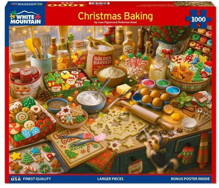 White Mountain Puzzle | Christmas Baking (2152pz) - 1000 Piece Jigsaw Puzzle White Mountain Puzzle | Christmas Baking (2152pz) - 1000 Piece Jigsaw Puzzle
