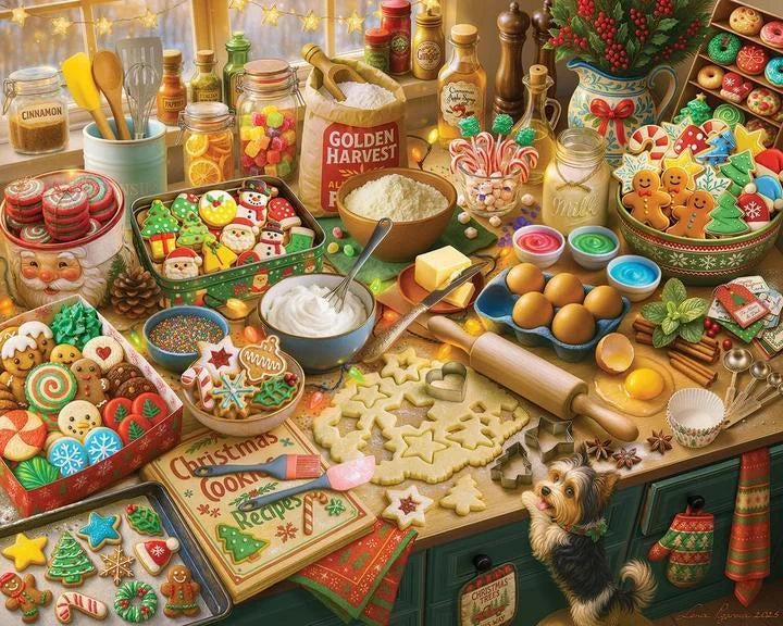 White Mountain Puzzle | Christmas Baking (2152pz) - 1000 Piece Jigsaw Puzzle White Mountain Puzzle | Christmas Baking (2152pz) - 1000 Piece Jigsaw Puzzle