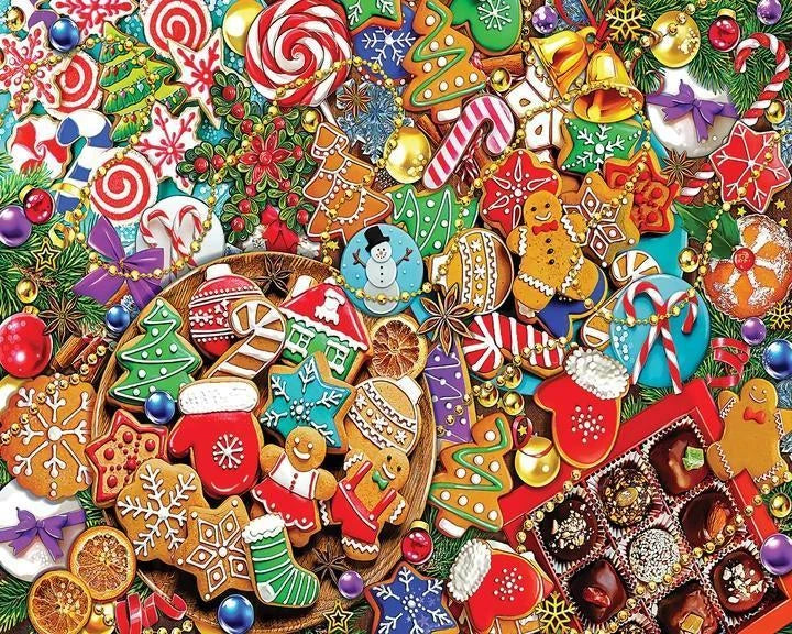 White Mountain Puzzle | Christmas Treats (1835pz) - 1000 Piece Jigsaw Puzzle White Mountain Puzzle | Christmas Treats (1835pz) - 1000 Piece Jigsaw Puzzle