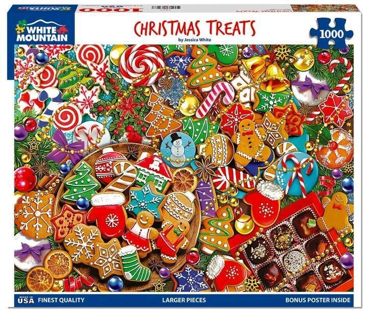 White Mountain Puzzle | Christmas Treats (1835pz) - 1000 Piece Jigsaw Puzzle White Mountain Puzzle | Christmas Treats (1835pz) - 1000 Piece Jigsaw Puzzle