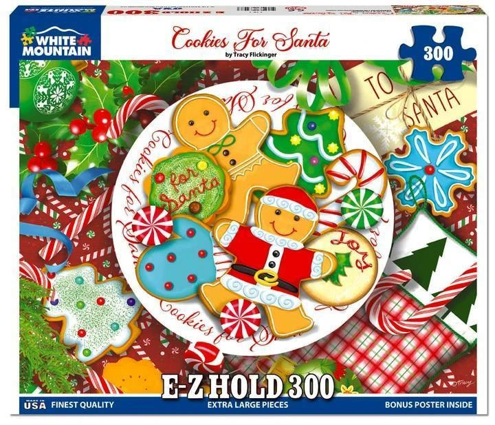 White Mountain Puzzle | Cookies For Santa (2252pz) - 300 Piece Jigsaw Puzzle White Mountain Puzzle | Cookies For Santa (2252pz) - 300 Piece Jigsaw Puzzle