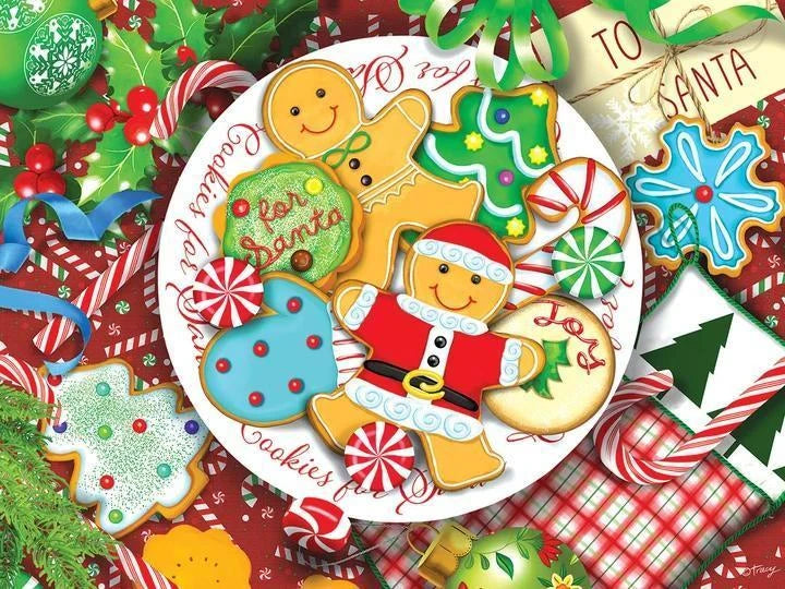 White Mountain Puzzle | Cookies For Santa (2252pz) - 300 Piece Jigsaw Puzzle White Mountain Puzzle | Cookies For Santa (2252pz) - 300 Piece Jigsaw Puzzle