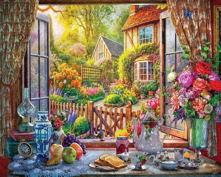 White Mountain Puzzle | Country Breakfast (2095pz) - 1000 Piece Jigsaw Puzzle White Mountain Puzzle | Country Breakfast (2095pz) - 1000 Piece Jigsaw Puzzle