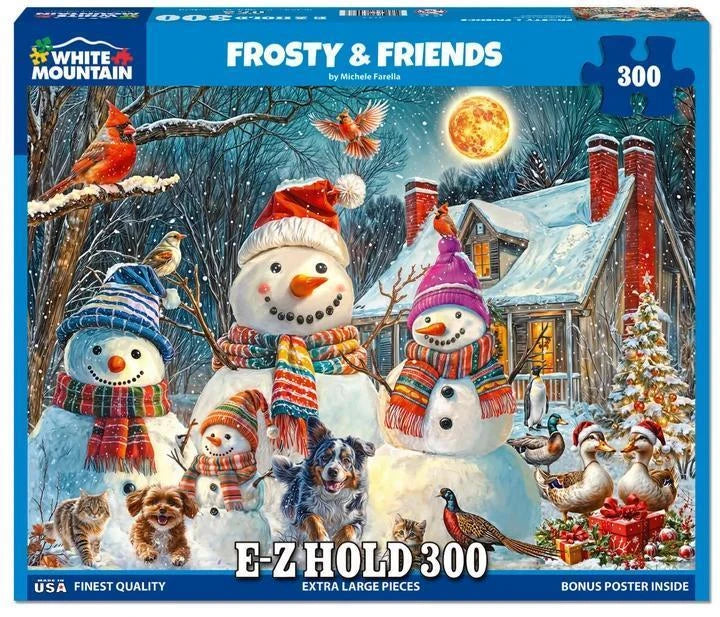 White Mountain Puzzle | Frosty & Friends (2144pz) - 300 Piece Jigsaw Puzzle White Mountain Puzzle | Frosty & Friends (2144pz) - 300 Piece Jigsaw Puzzle
