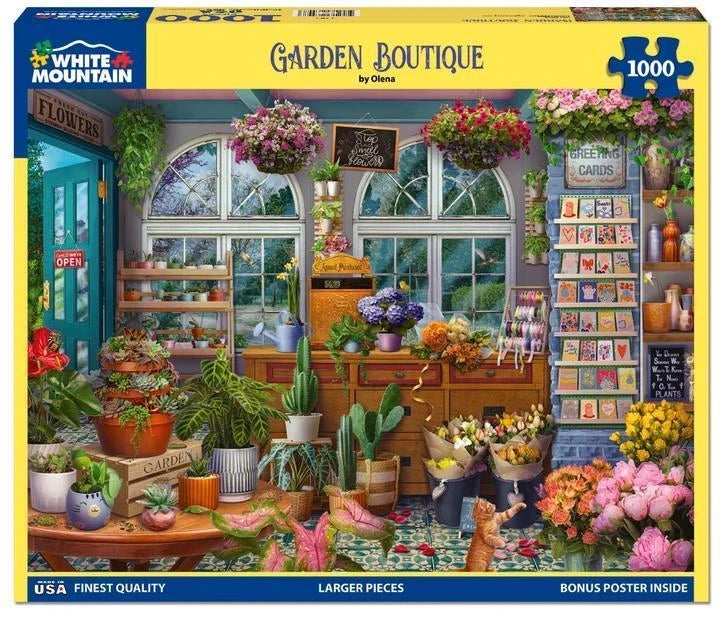 White Mountain Puzzle | Garden Boutique (2261pz) - 1000 Piece Jigsaw Puzzle White Mountain Puzzle | Garden Boutique (2261pz) - 1000 Piece Jigsaw Puzzle