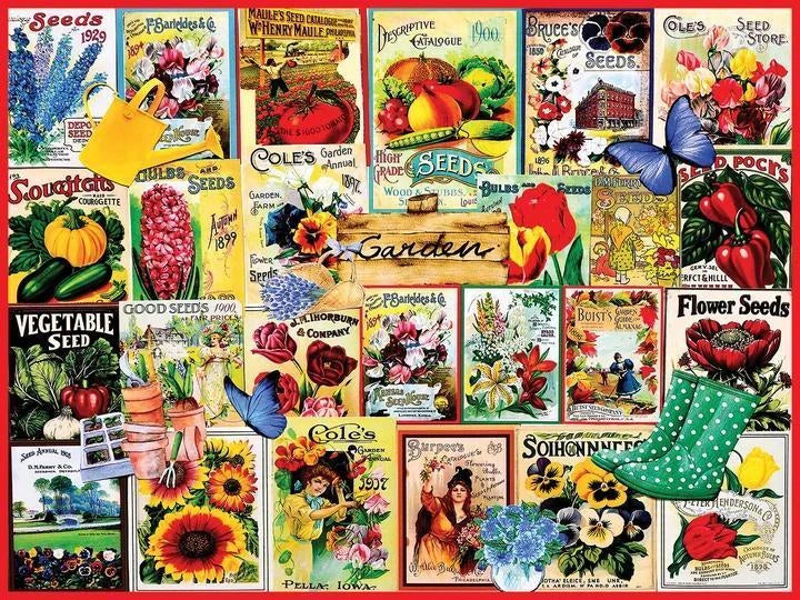 White Mountain Puzzle | Garden Seeds (2241pz) - 500 Piece Jigsaw Puzzle White Mountain Puzzle | Garden Seeds (2241pz) - 500 Piece Jigsaw Puzzle