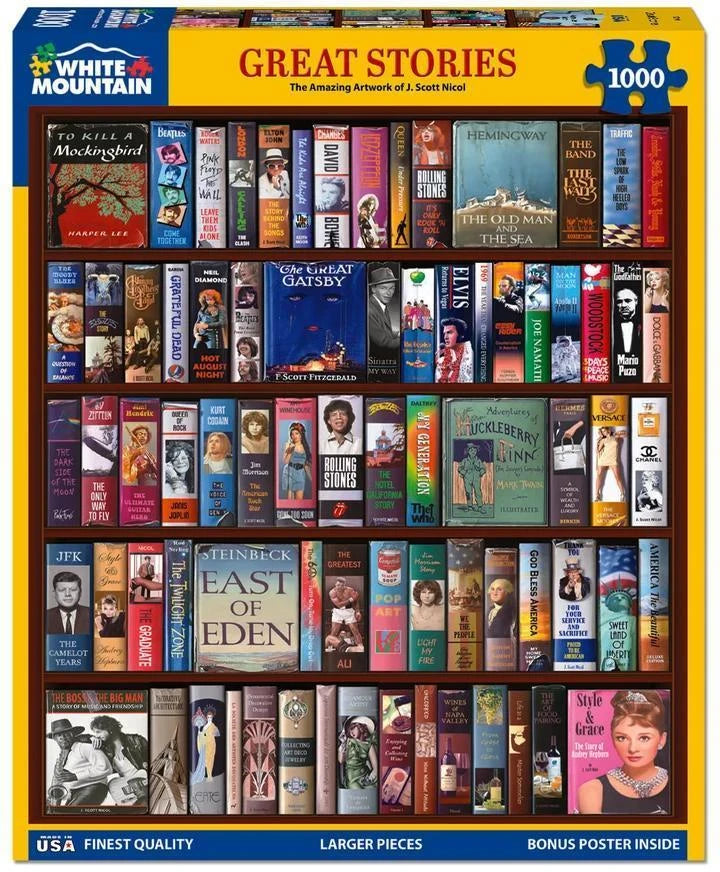 White Mountain Puzzle | Great Stories (1790pz) - 1000 Piece Jigsaw Puzzle White Mountain Puzzle | Great Stories (1790pz) - 1000 Piece Jigsaw Puzzle